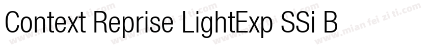 Context Reprise LightExp SSi Bold字体转换